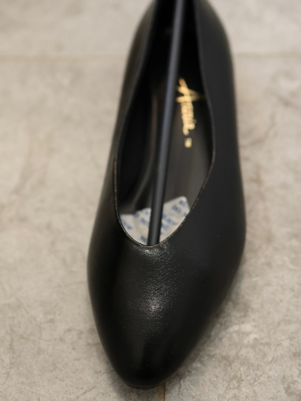 Annie Dancer black leather flats NIB 7M